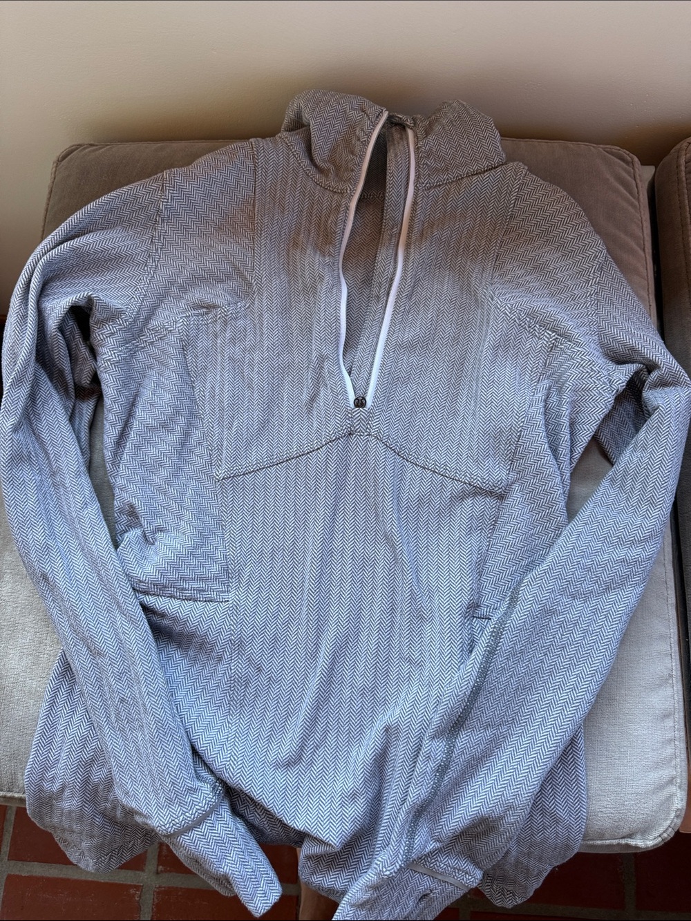 lululemon athletica Women's Zip Pullover - Light Gray